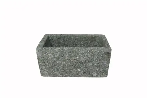 Product image of the product “Planter, rectangular, smooth, natural stone (Basanite),stonemasonry ”